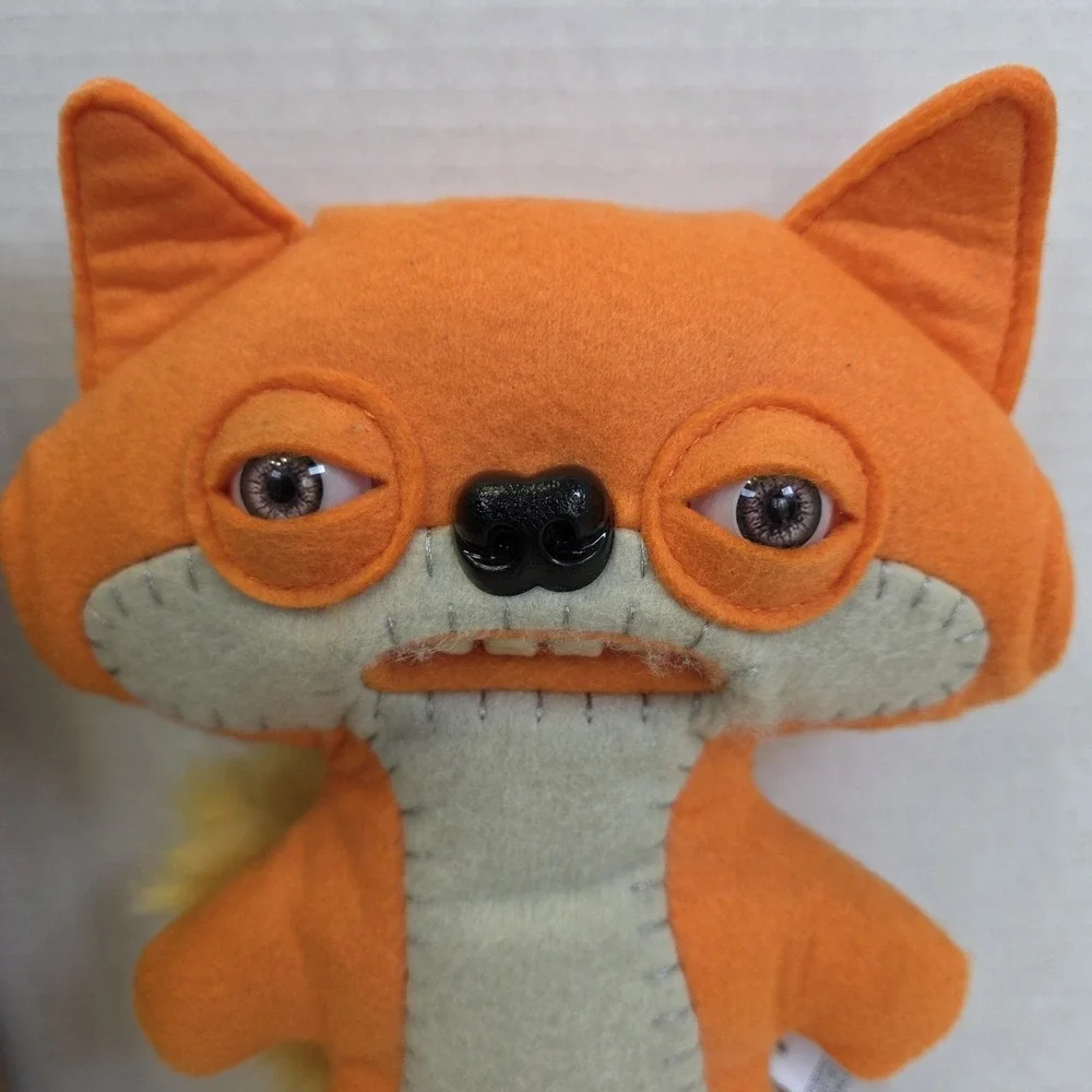 Spinmaster Fuggler Suspicious Fox Plush Orange Felt Retired RARE